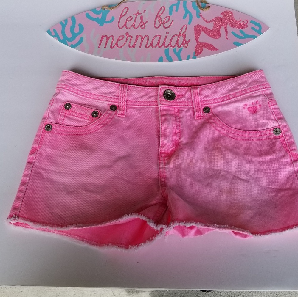 Justice Girls Pink Short  Pants Sz 12R .
